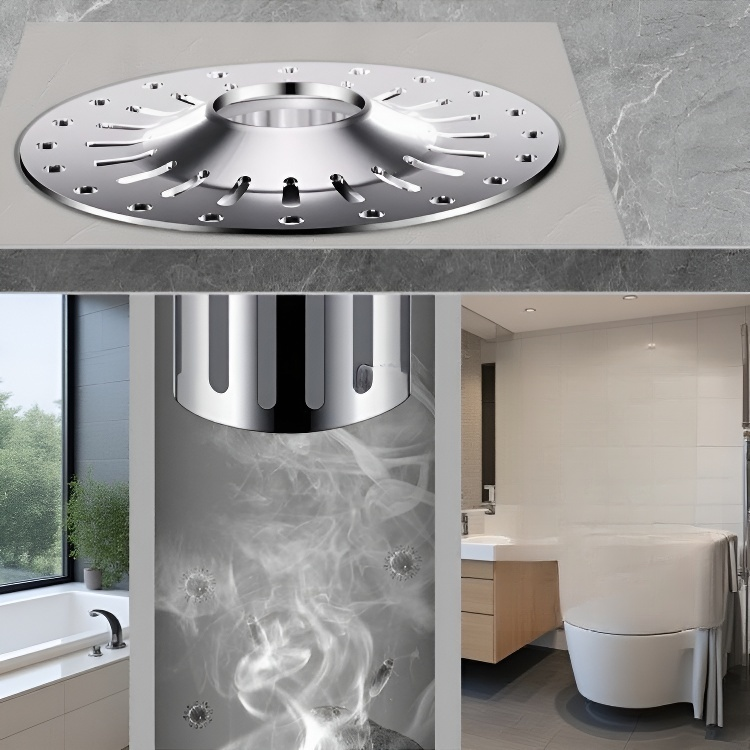 Bathroom 304 Stainless Steel Expandable Floor Drain Core