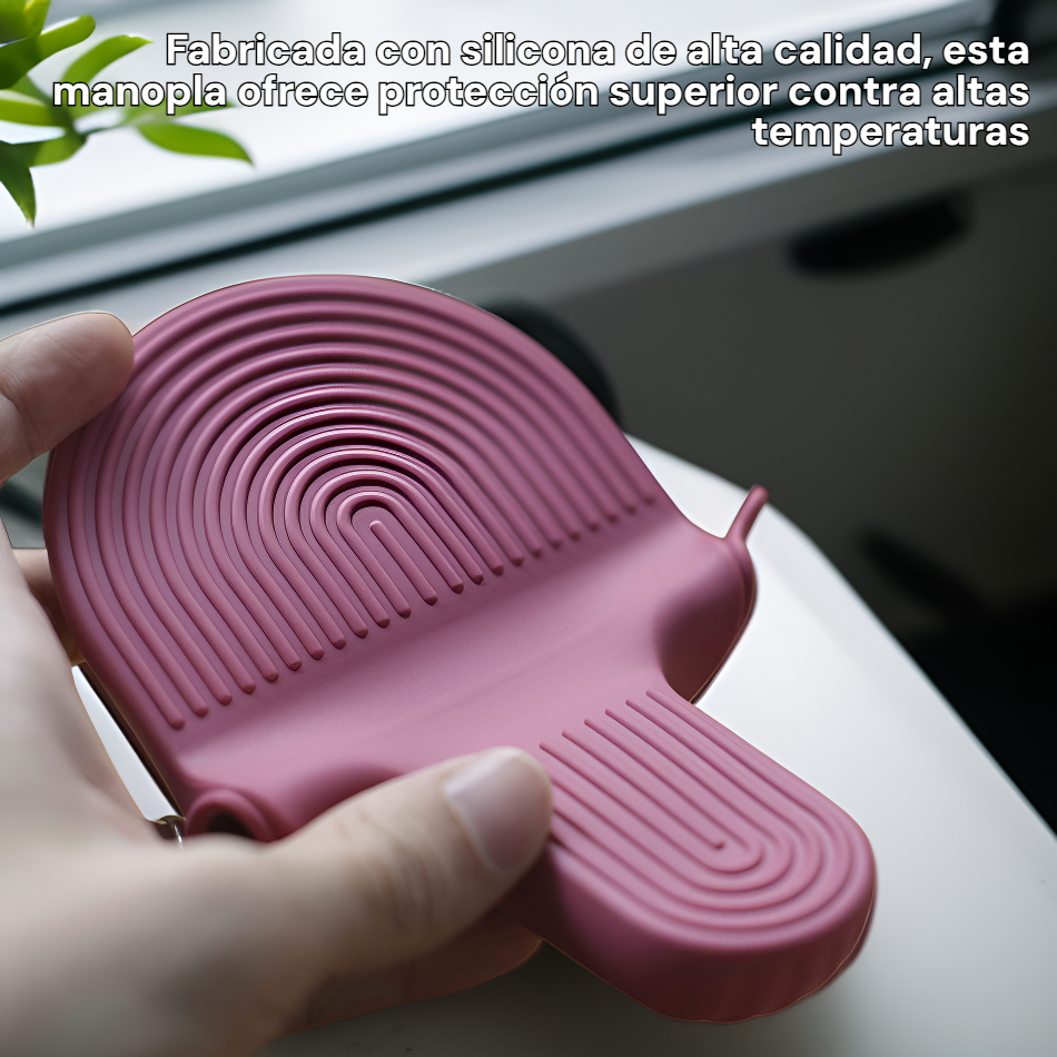 Manopla de silicona para hornear, resistente a altas temperaturas