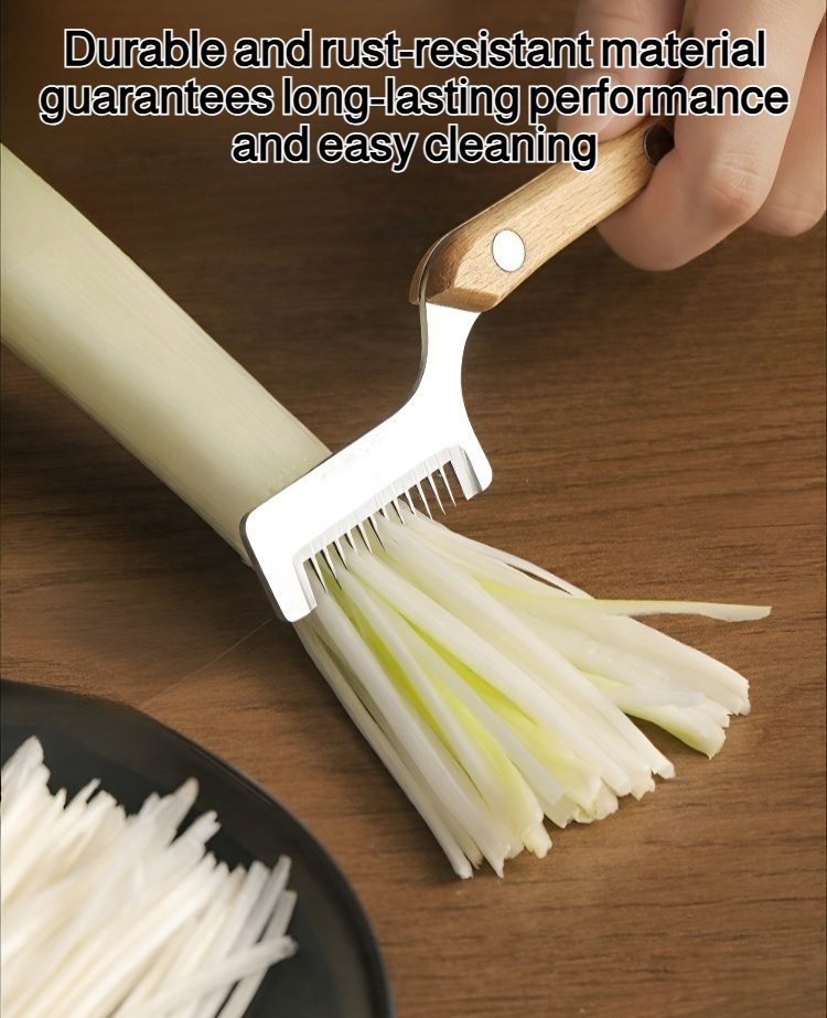 Super fine stainless steel scallion slicer cutting green onions