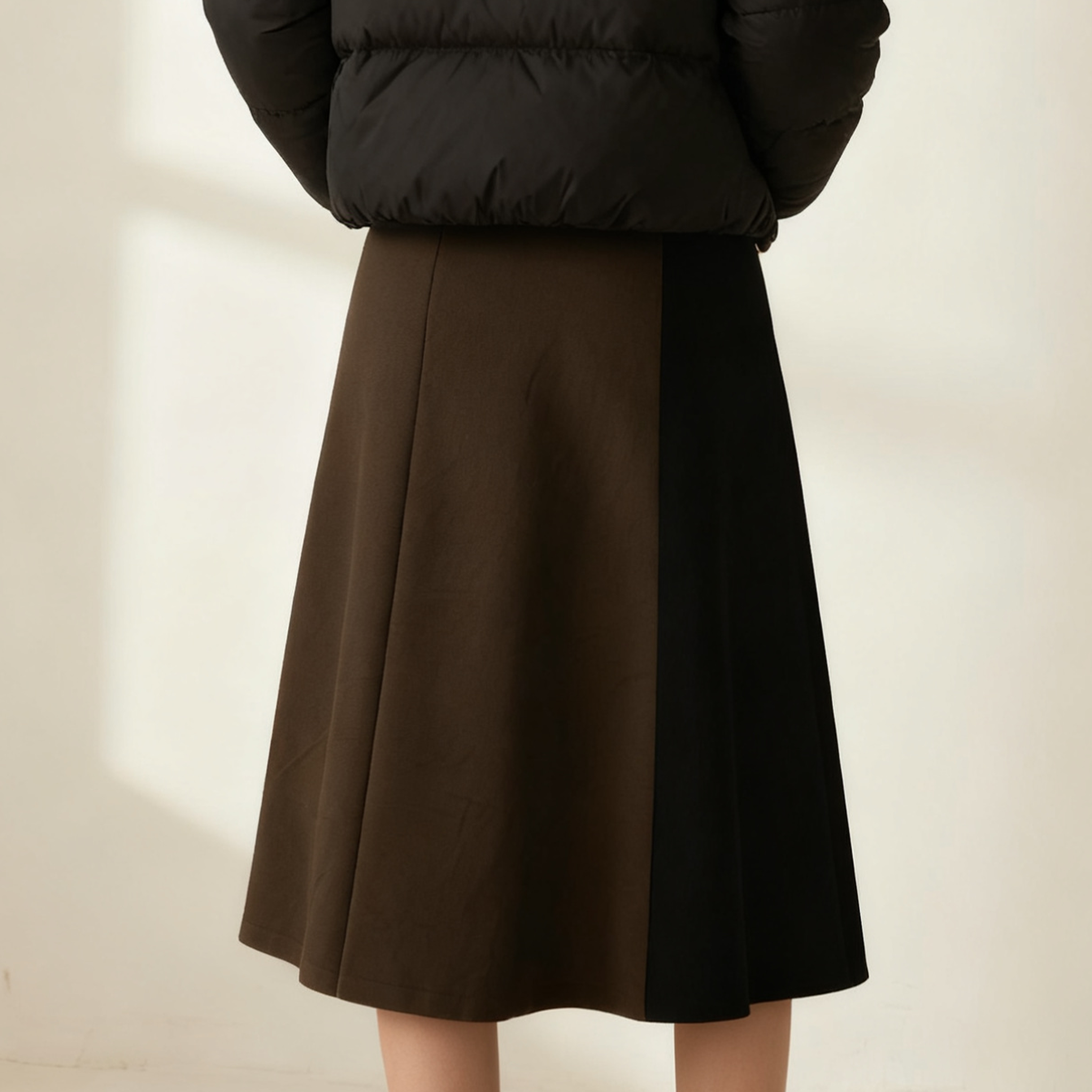 여자 겨울용 도톰 중간길이 치마