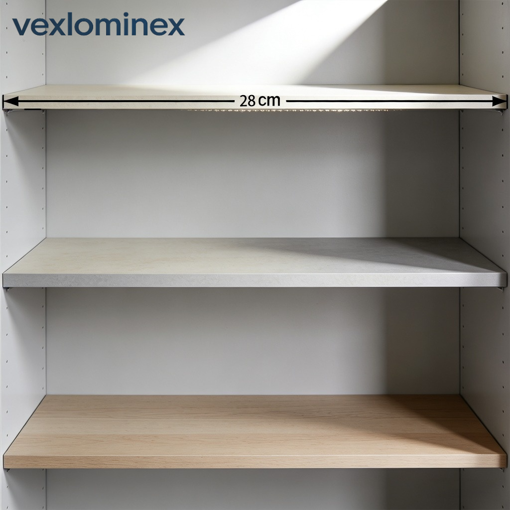 Expandable no-drill wardrobe shelves for home