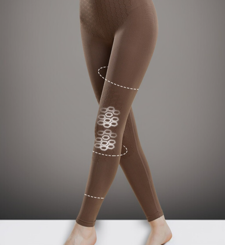 Close-up of skin friendly fabric in women's thermal set