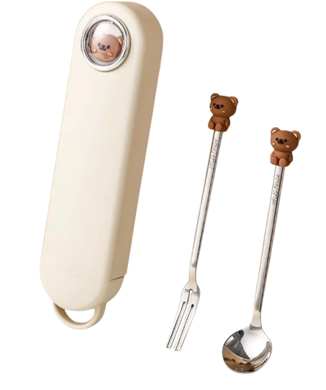  곰돌이 식기 2개 세트