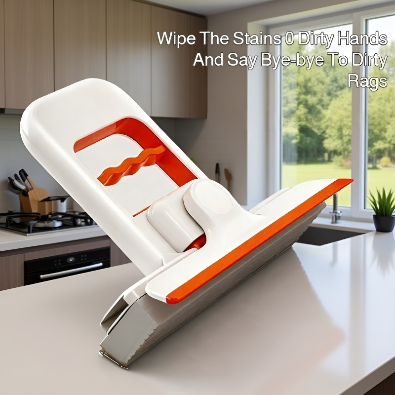 Handheld small rubber sponge mop with scraping function