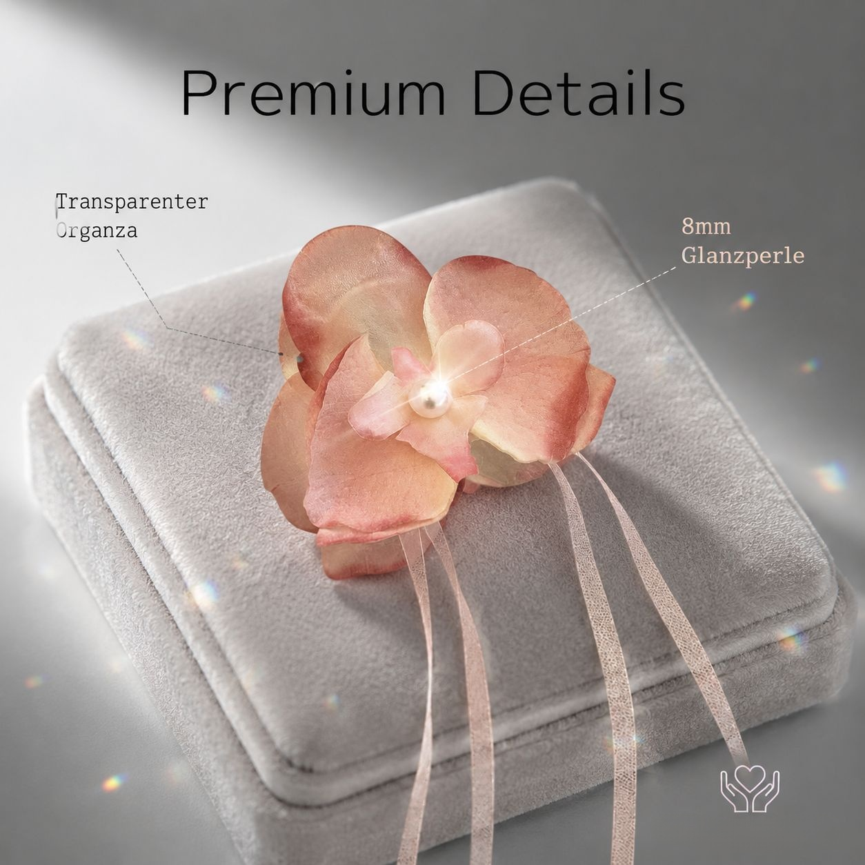 Superfeenhaftes Blumen-Haarclip, Ballett-Stil Haarschmuck für Strand und Fotoshooting