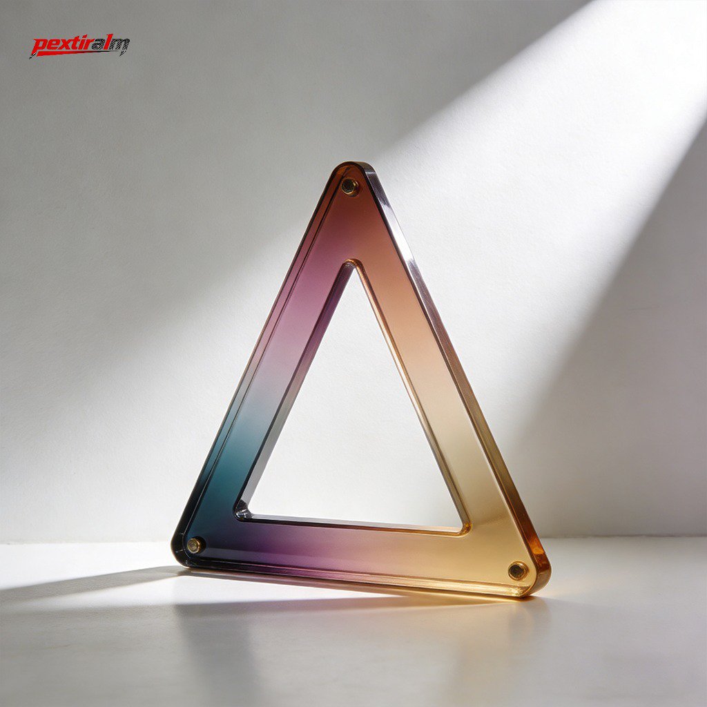 ขาตั้งสัญญาณเตือนรูปสามเหลี่ยมแบบพับได้ พกพาสะดวก