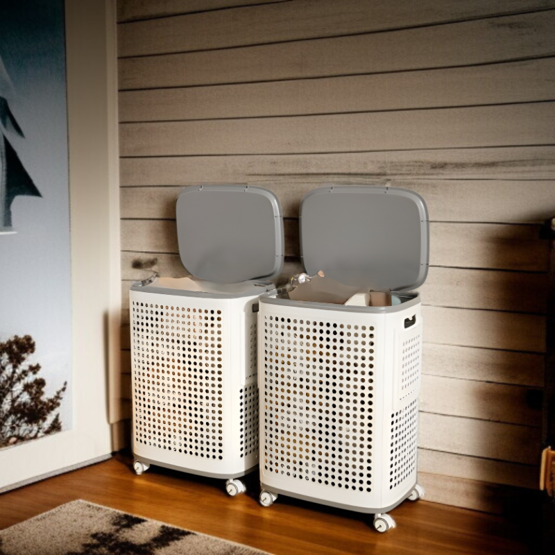 新しいスタイルの汚れた服バスケット家庭用超大容量秋と冬汚れた服バスケット浴室の衣類収納バスケット浴室の洗濯バスケット