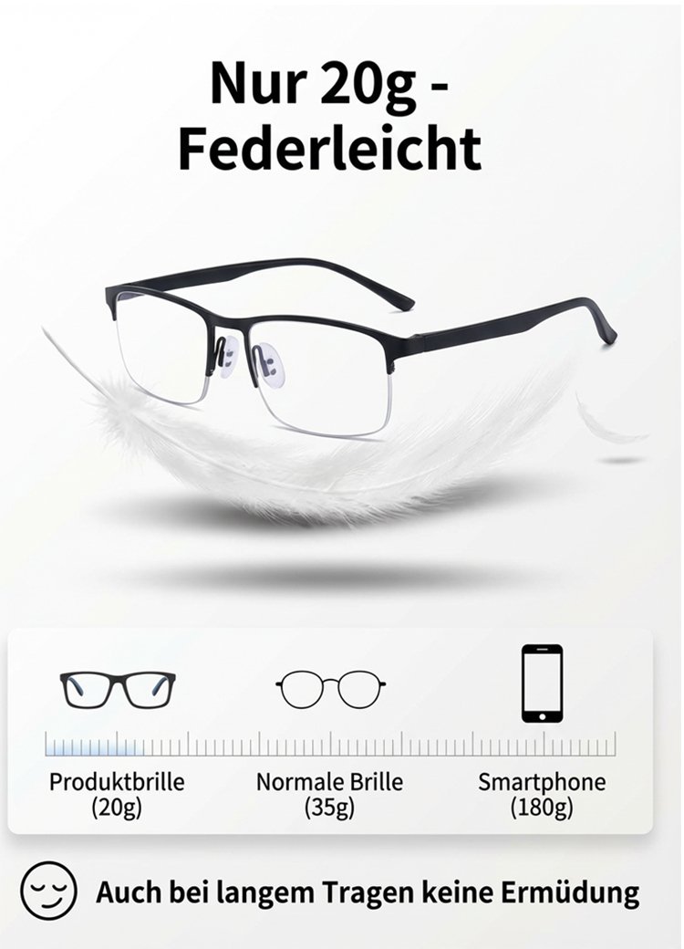 Intelligente Lesebrille für komfortables Sehen in jeder Situation