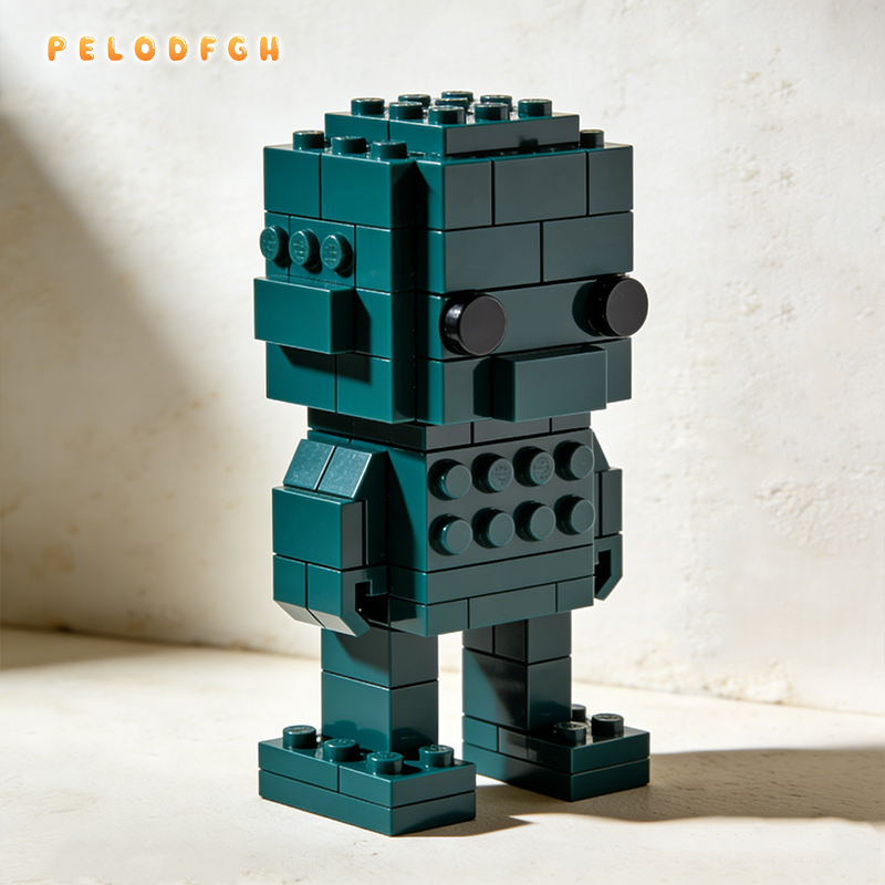 Stavební bloky s velkými částicemi proti polykání pro miminka ve věku 1-3 let