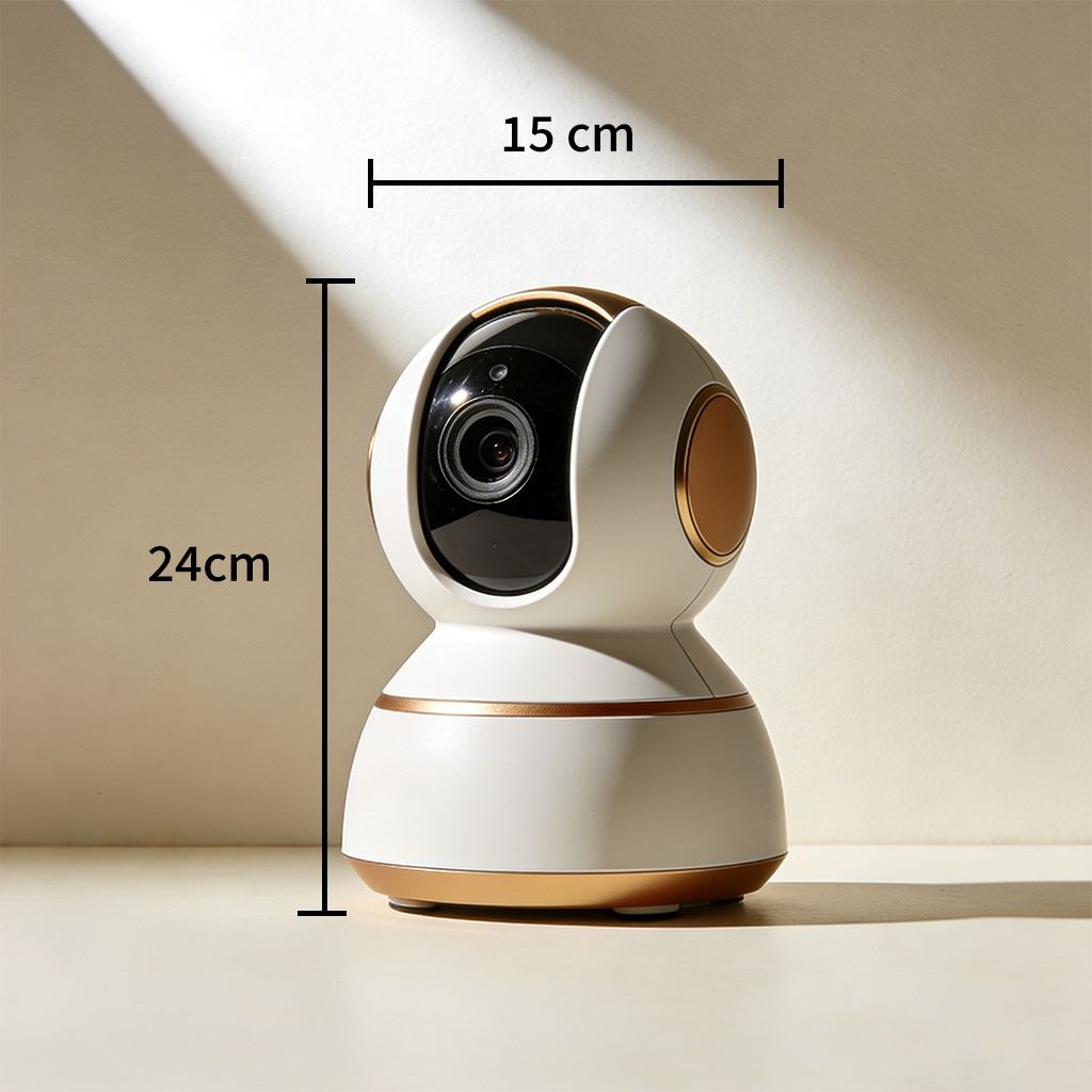 Wireless night vision camera installed outdoors