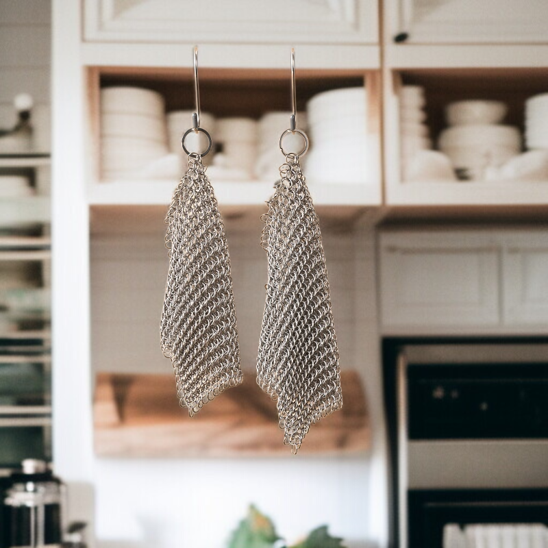 스테인리스 이중 그물 청소 브러쉬 실밥이 빠지지 않는 주방 청소 도구 주방용품 청소 볼