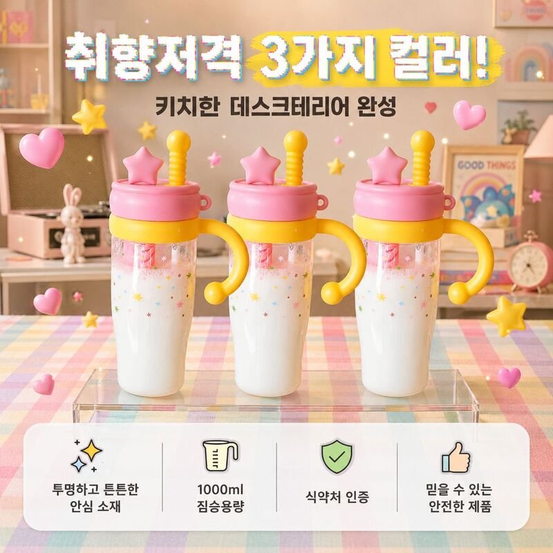 여름 여성용 대용량 물컵, 사무실에 적합