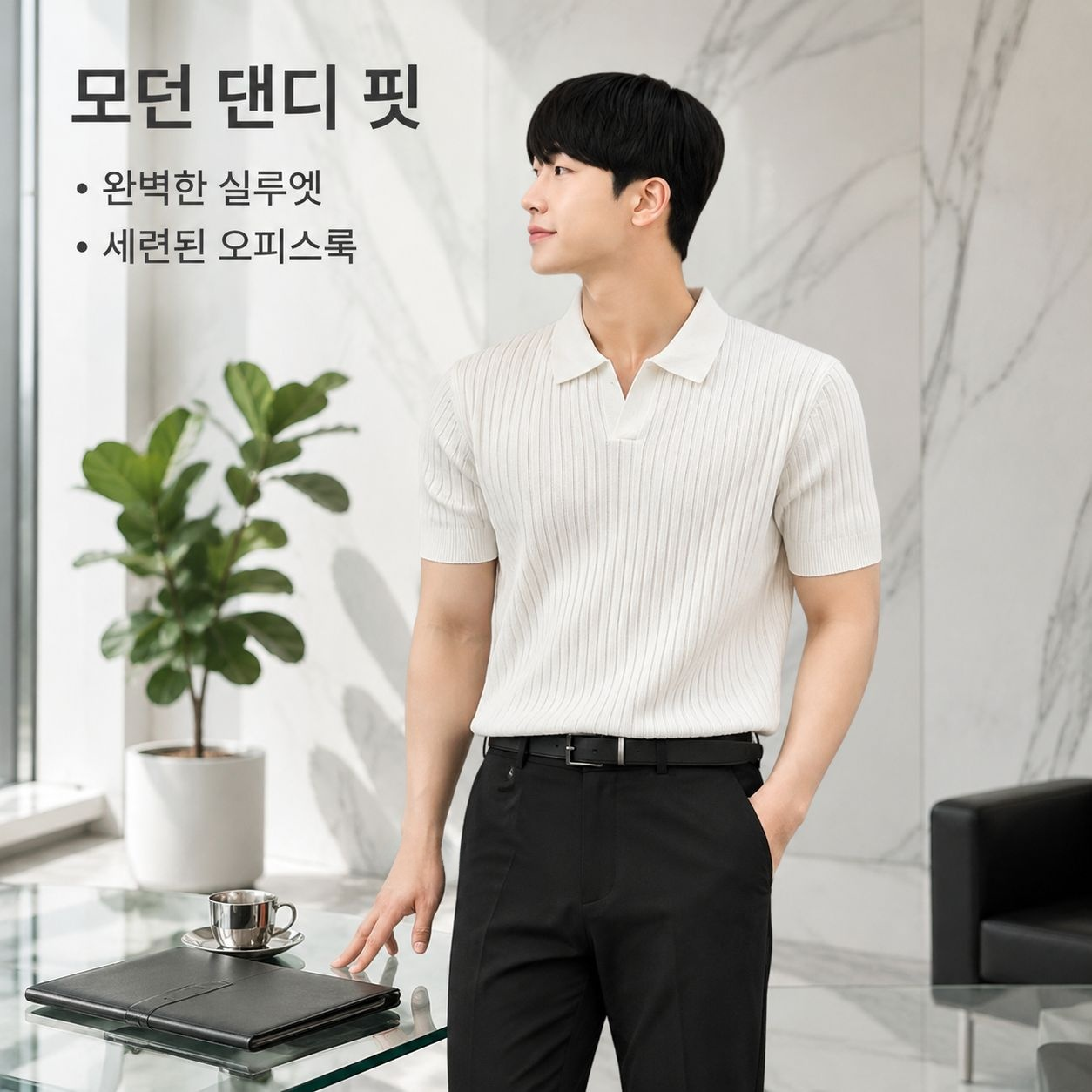 새로운 여름 비즈니스용 고품질 캐주얼 라펠 슬림핏 남성 반팔 셔츠