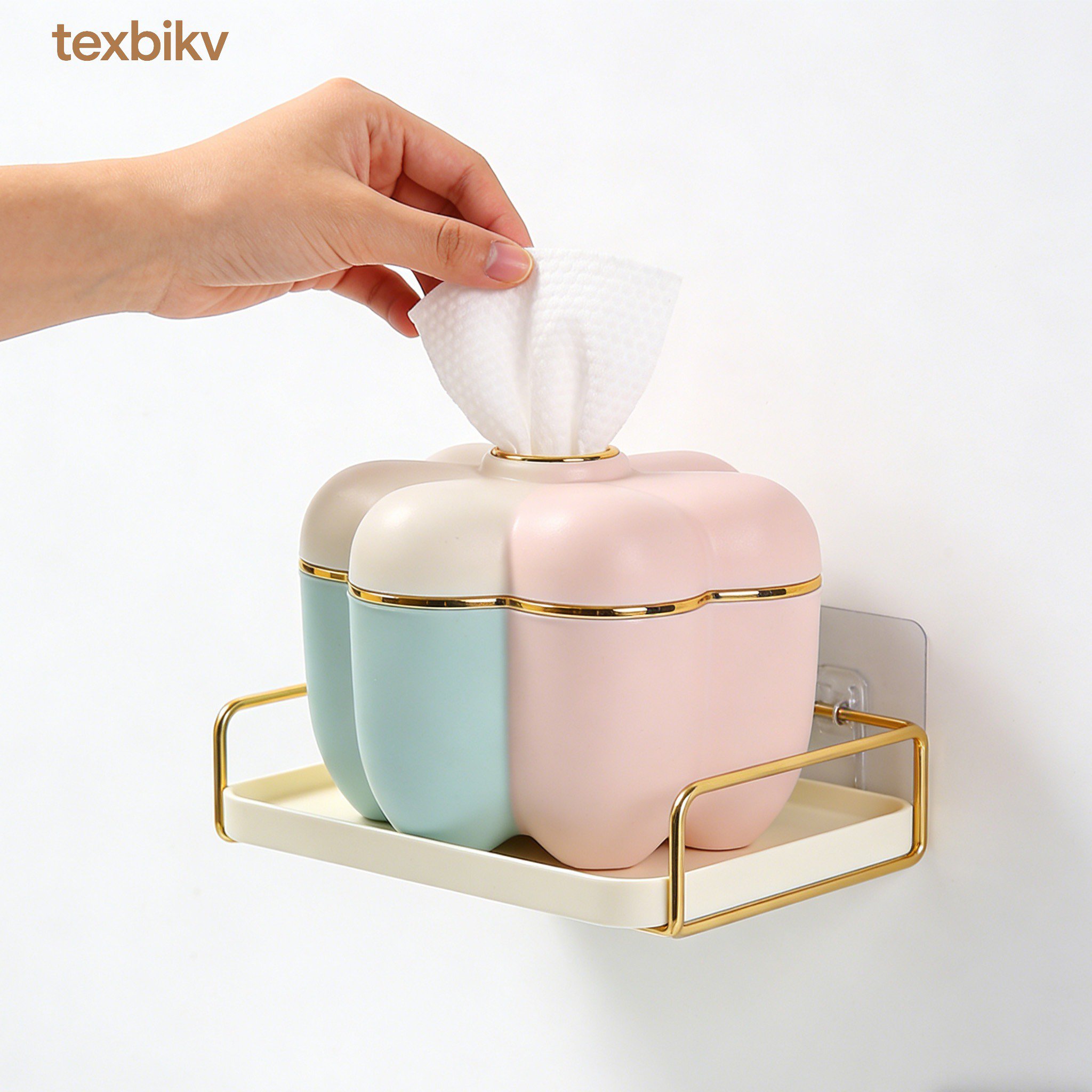 メイク落とし用パッド収納ボックス（6個セット）