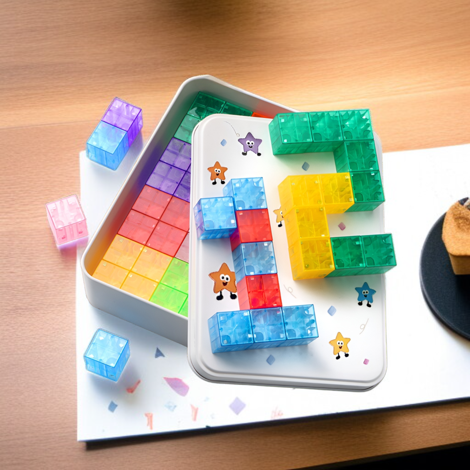 Magnetische geometrische Würfel-Bausteine