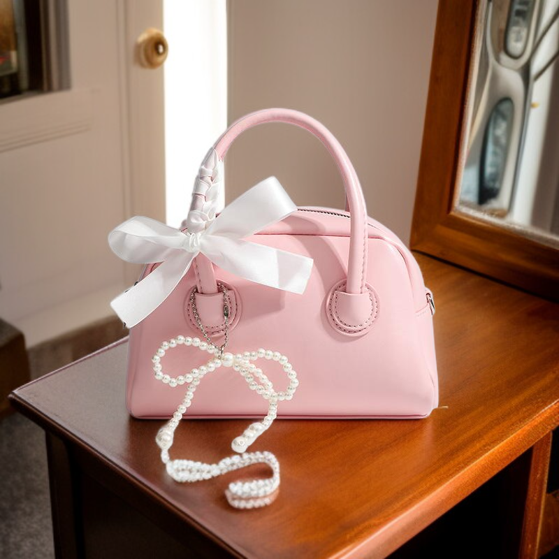 Mini Shell Shape Women's Bag, Summer Trendy Bowling Crossbody Bag