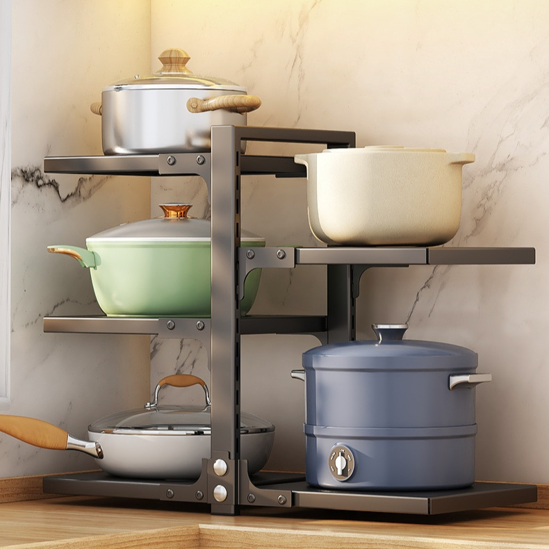 シンク下多層キッチン収納ラック