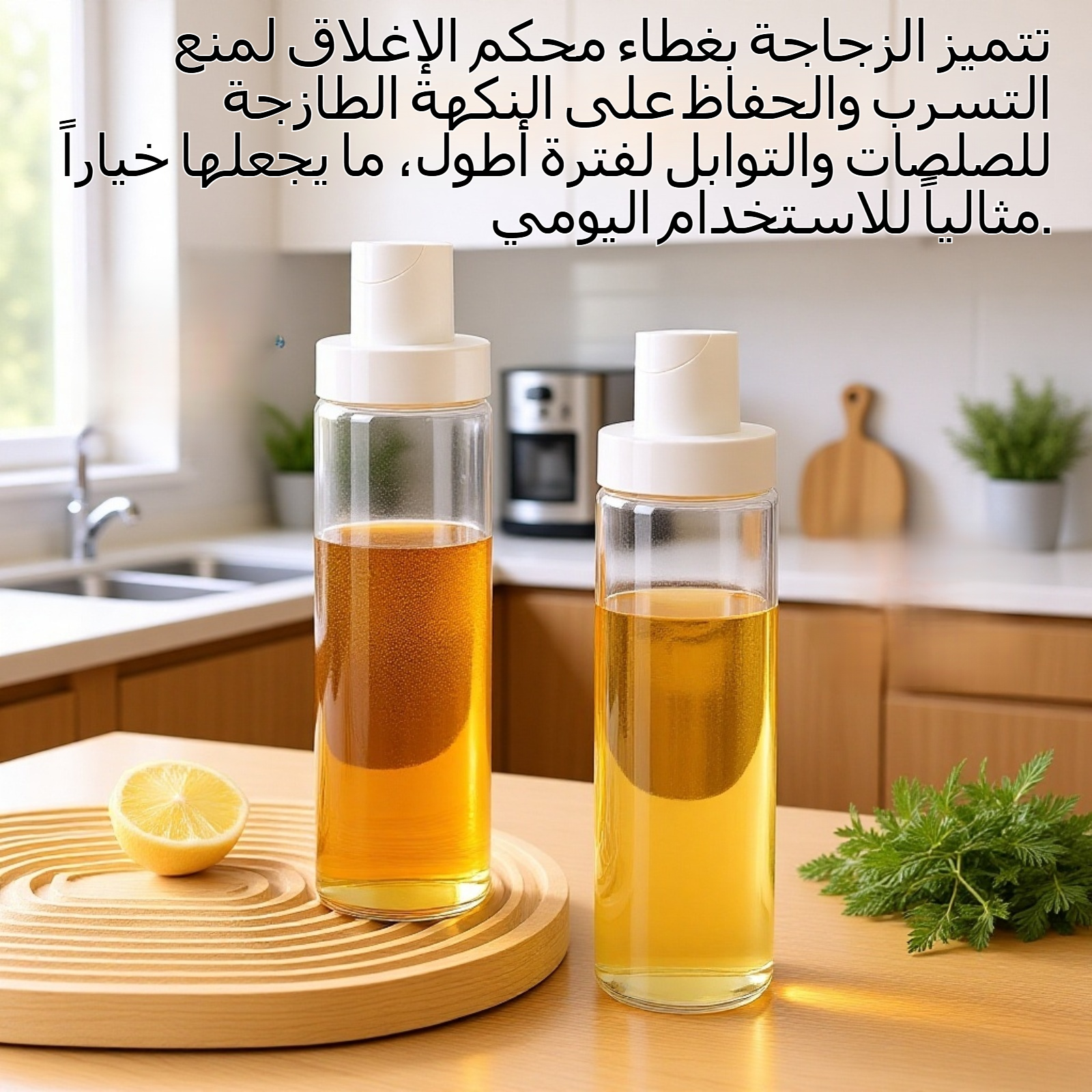 مطبخ صلصة الصويا والخل زجاجة بهار شفافة