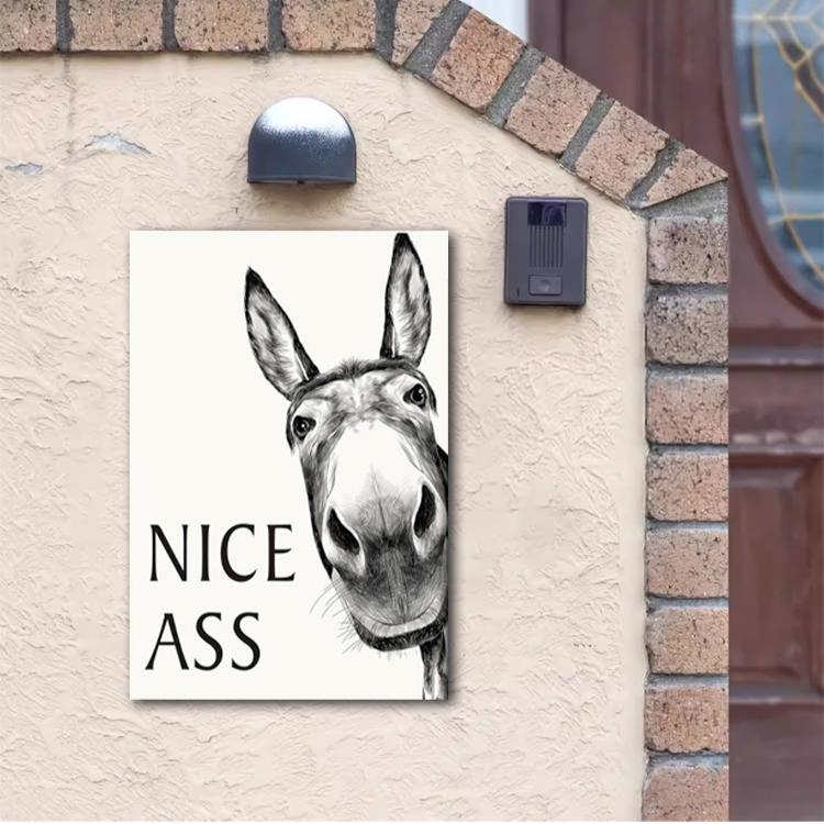  幽默黑白驢動藝術畫新品