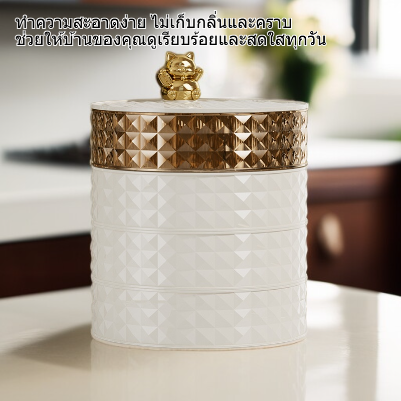 กล่องเก็บผลไม้และลูกกวาดทรงกลมแบบหรูสำหรับห้องนั่งเล่น ถาดผลไม้แห้งและเมลอน