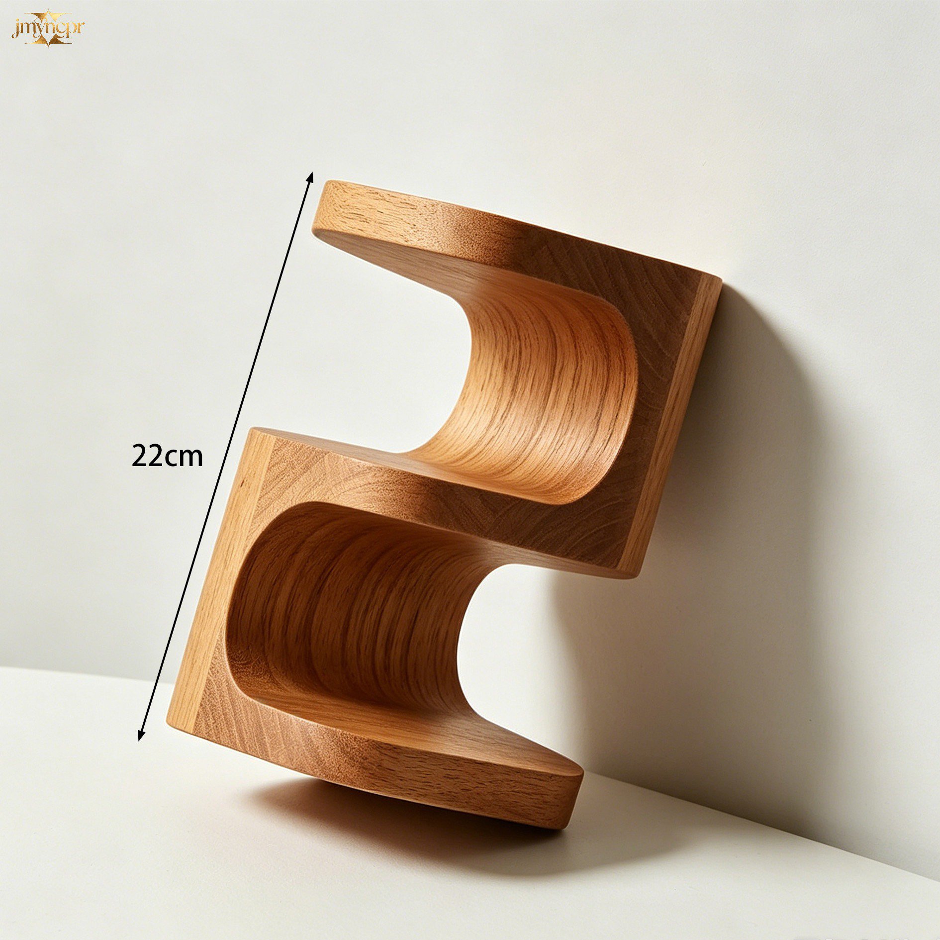 Natural wood storage racks for kitchen organization
