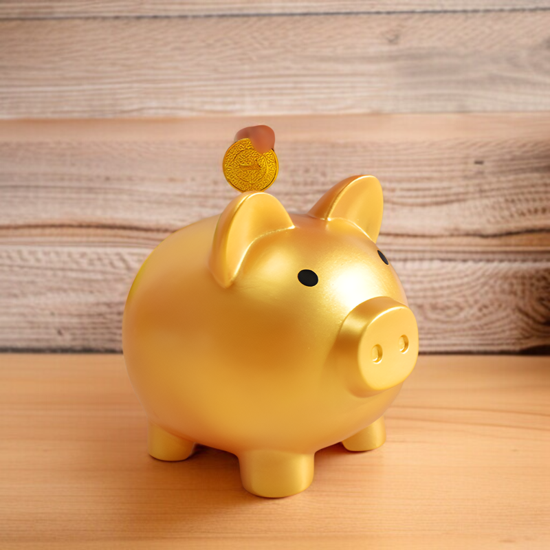 ゴールデンピッグ貯金箱 クリエイティブ 子供用 小さなギフト 貯金箱 エナメル 子供用 豚 ゴールデンピッグ 卸売