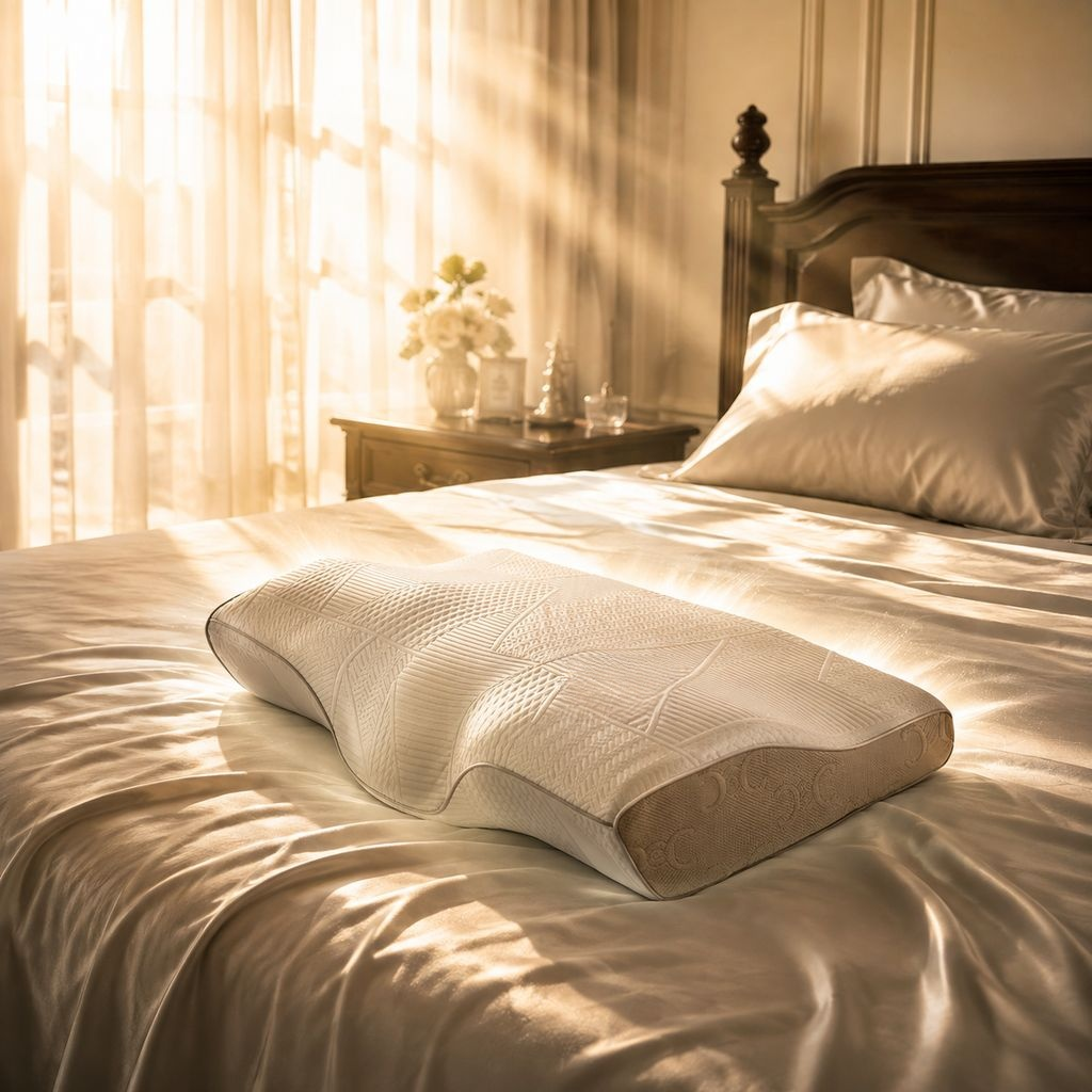 Almohada de memoria de presión cero para dormir profundamente, almohada para el cuello, almohada par