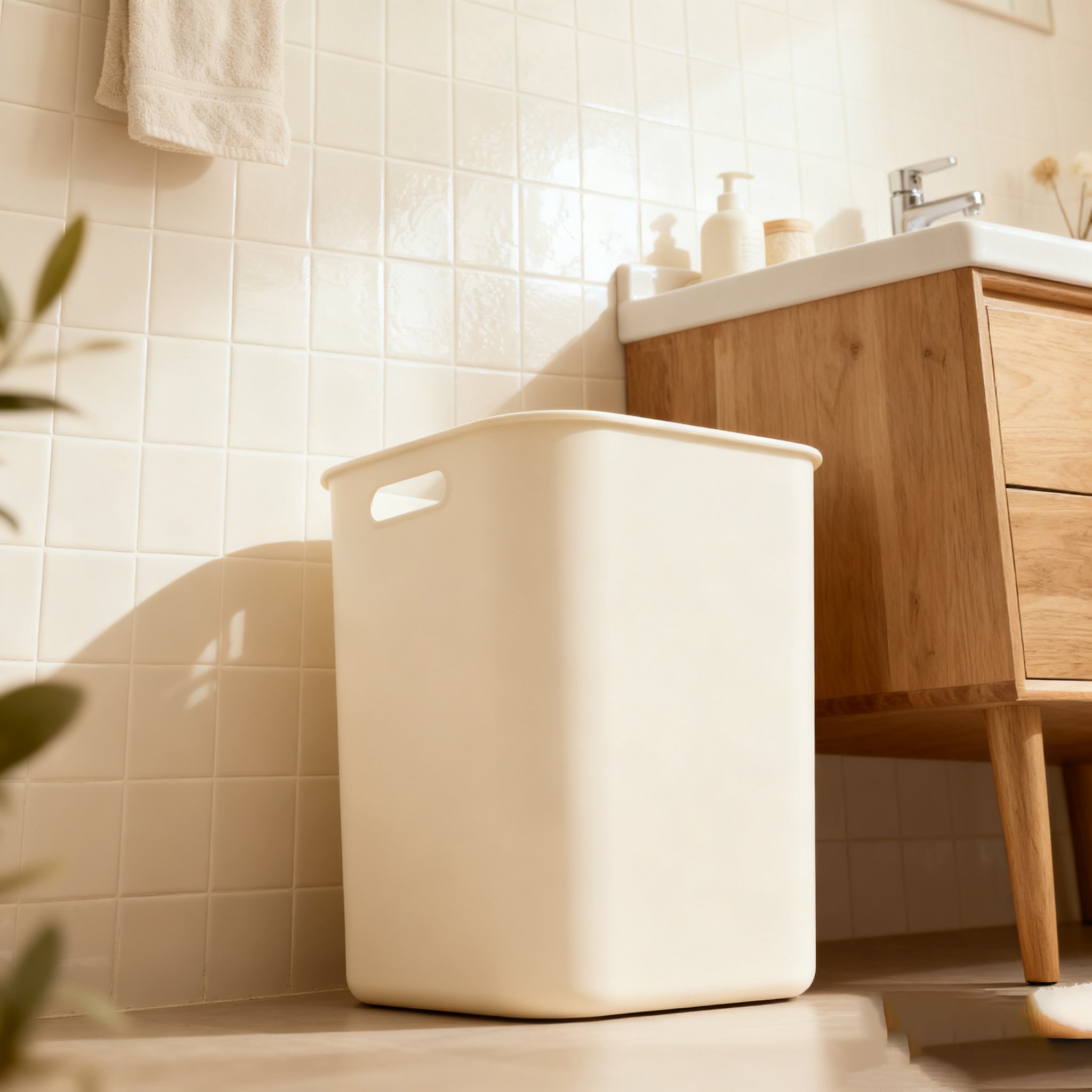 욕실 수납 빨래통