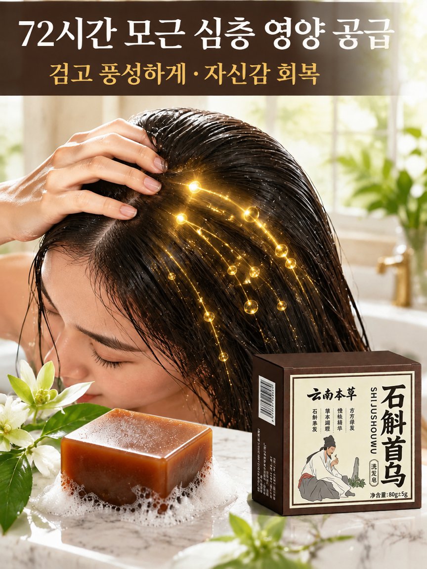 석곡하수오 샴푸 비누