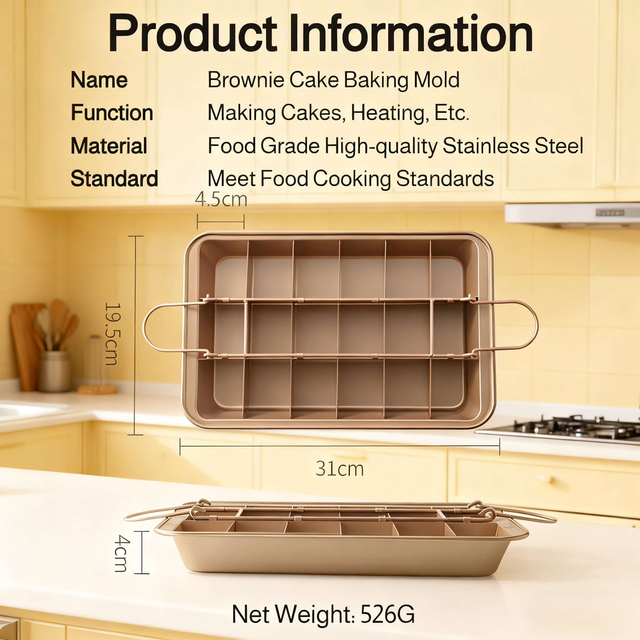 Sturdy Non-stick Cake Pan with Reinforced Edges