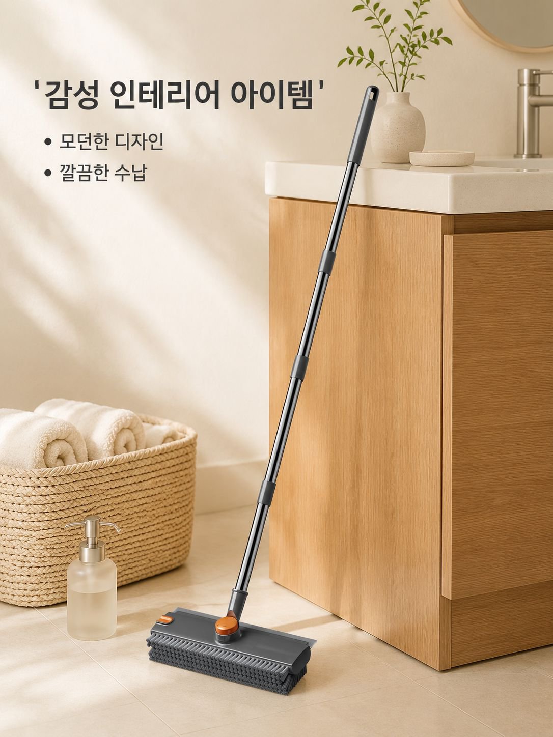360도 회전하는 V자형 다기능 걸레