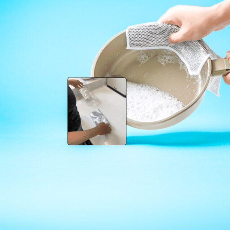 ワイヤーふきん竹炭成分配合