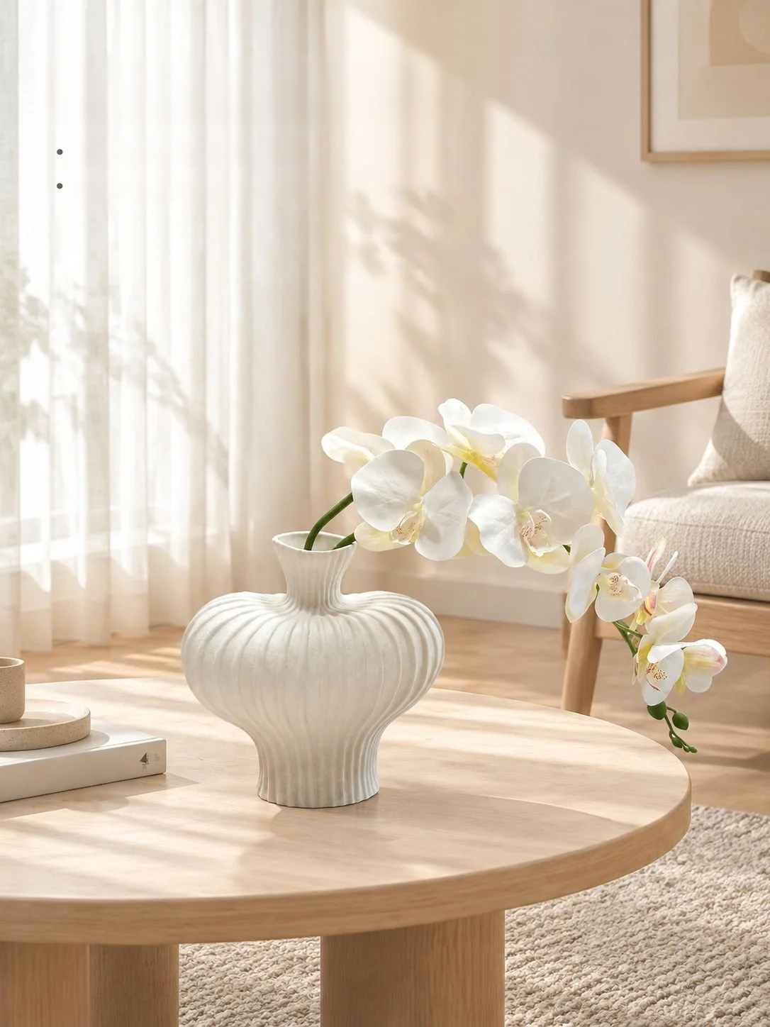 Flower desk decoration displayed on an office desk