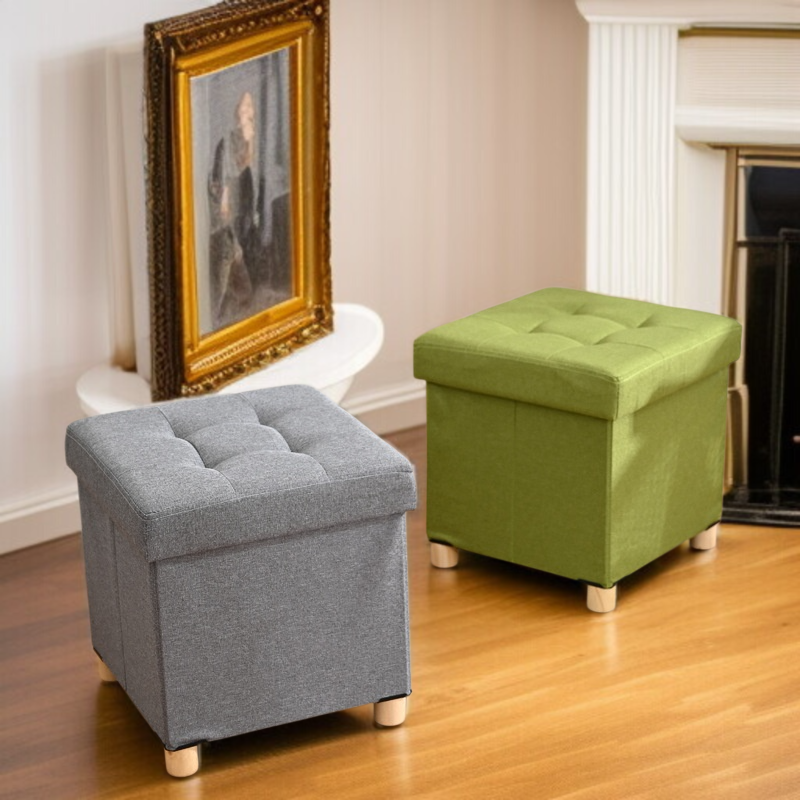 가정용 수납 걸상 다용도 접이식 소파 보강형 수납 걸상 수납 기능 수납 걸상