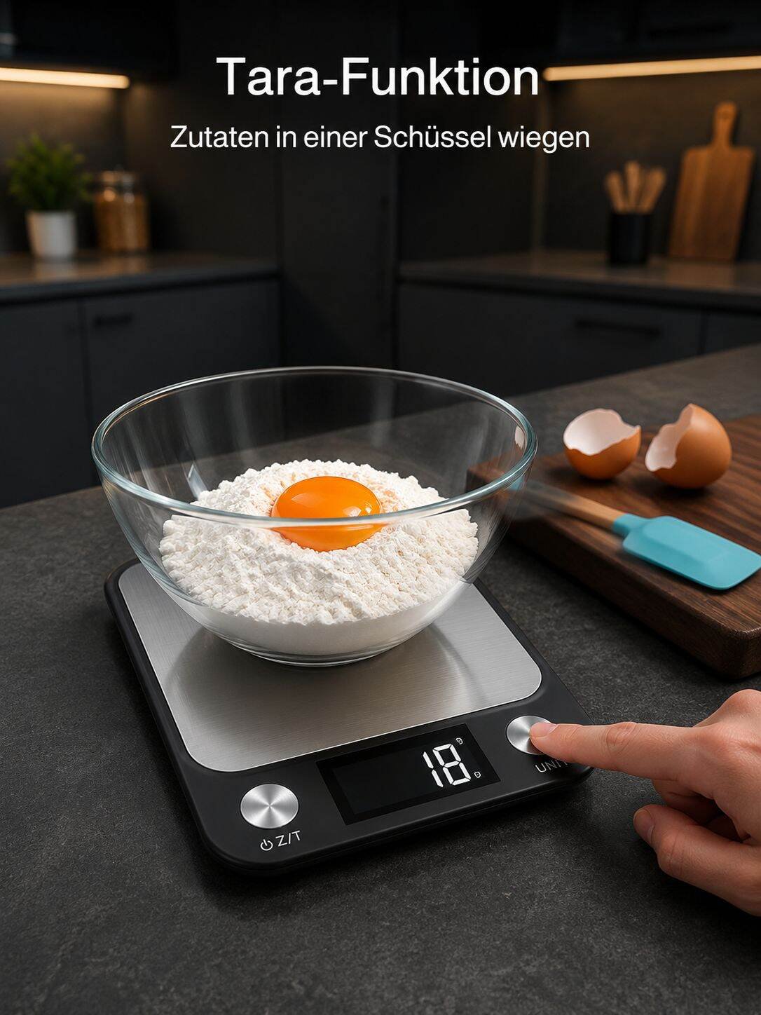 Edelstahl Küchenwaage Kommerzielle hochpräzise elektronische Waage