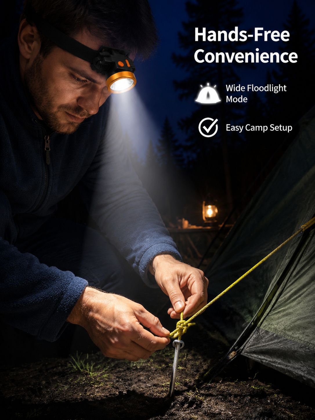 Comfortable headlamp for outdoor activities