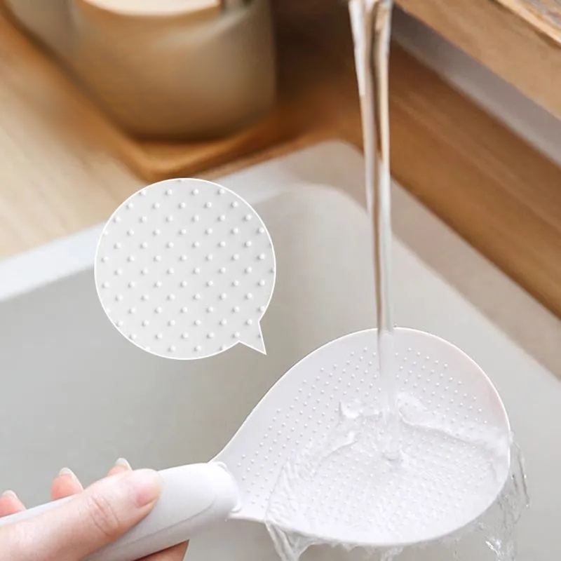 ช้อนข้าวกันติดพร้อมฐานดูดตั้งได้