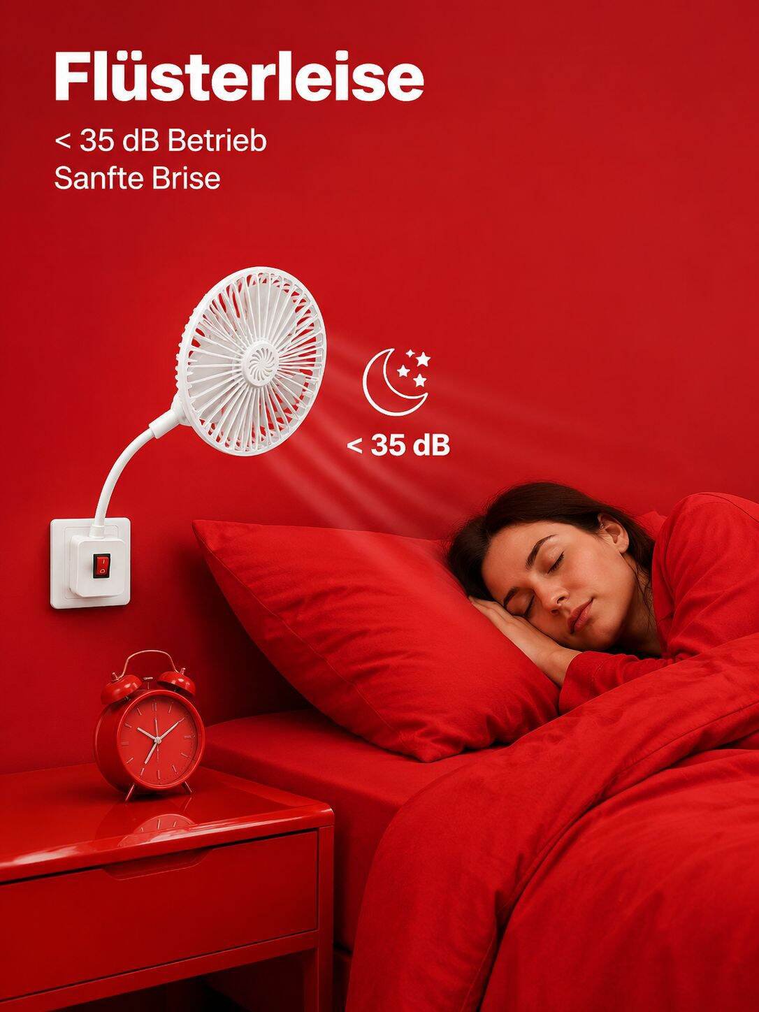 Multifunktionaler 3-in-1-Aroma-Leiseventilator, geeignet für Schlafzimmer und Küche