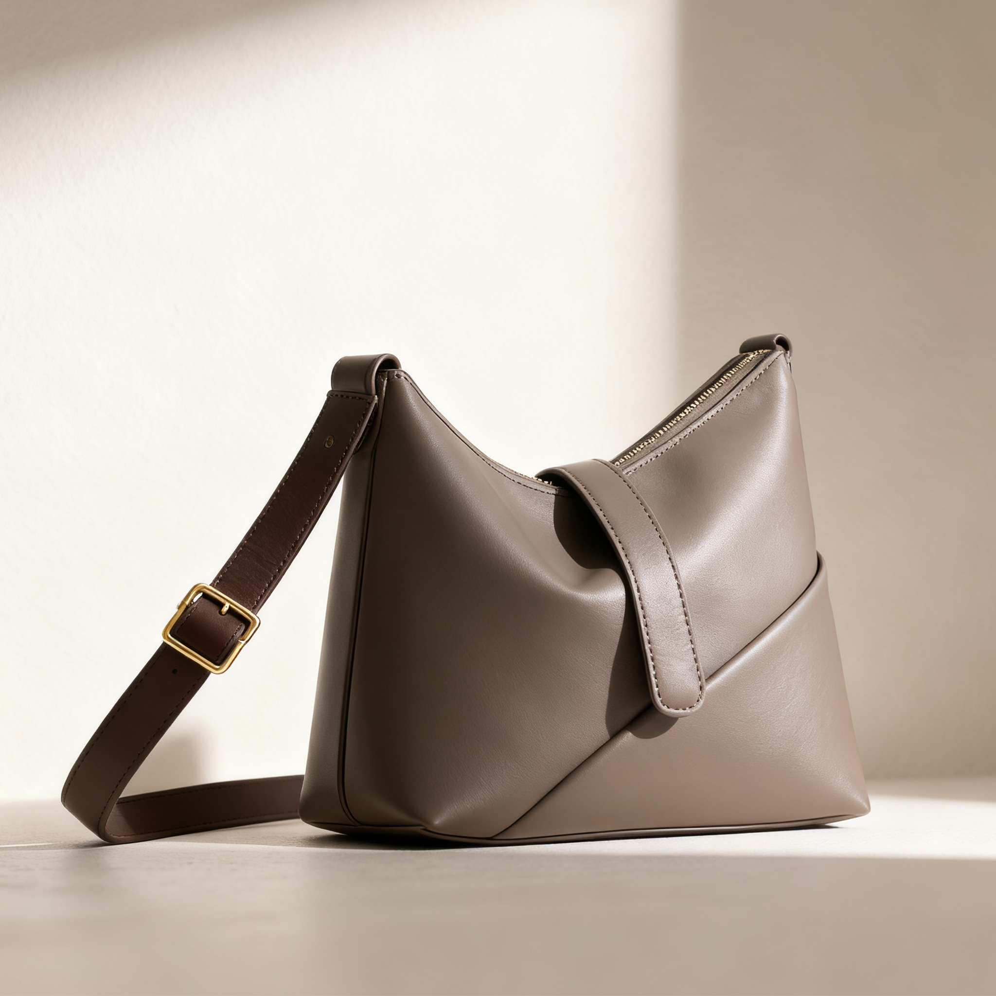 กระเป๋าสะพายหนังแฟชั่นดีไซน์เรียบหรู