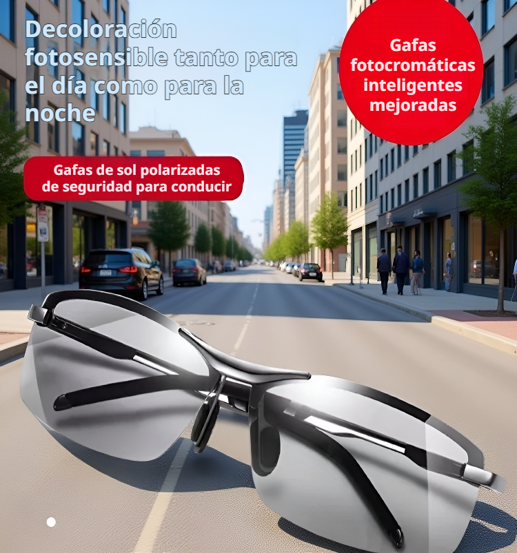 Gafas de sol polarizadas fotocromáticas para día y noche