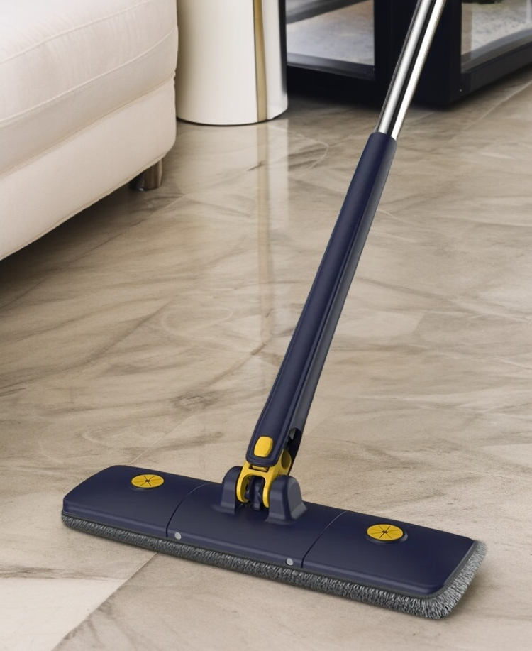 自動ねじれ水なし手洗いフラットモップの全体画像