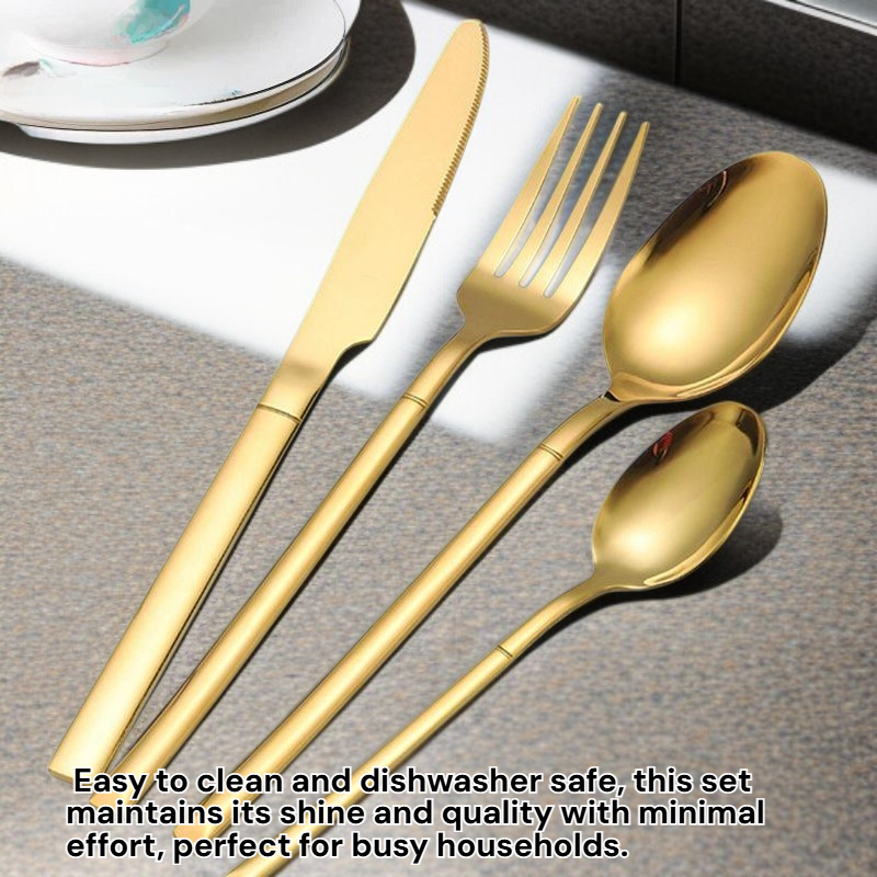 Western Stainless Steel Knife, Fork, Spoon Set