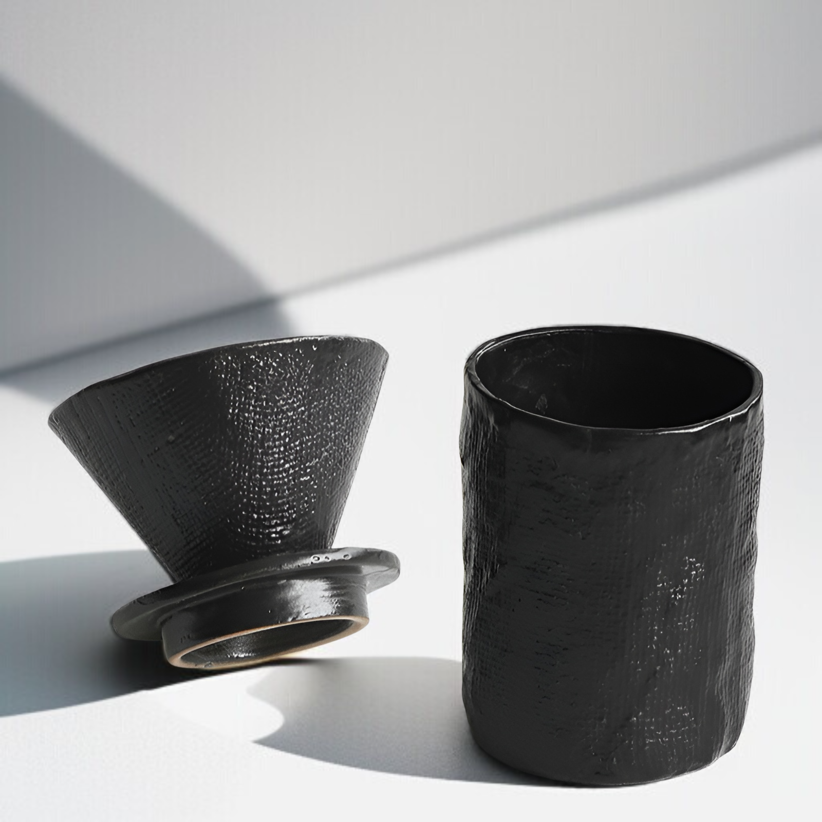 手作り陶器コーヒーカップの質感アップ