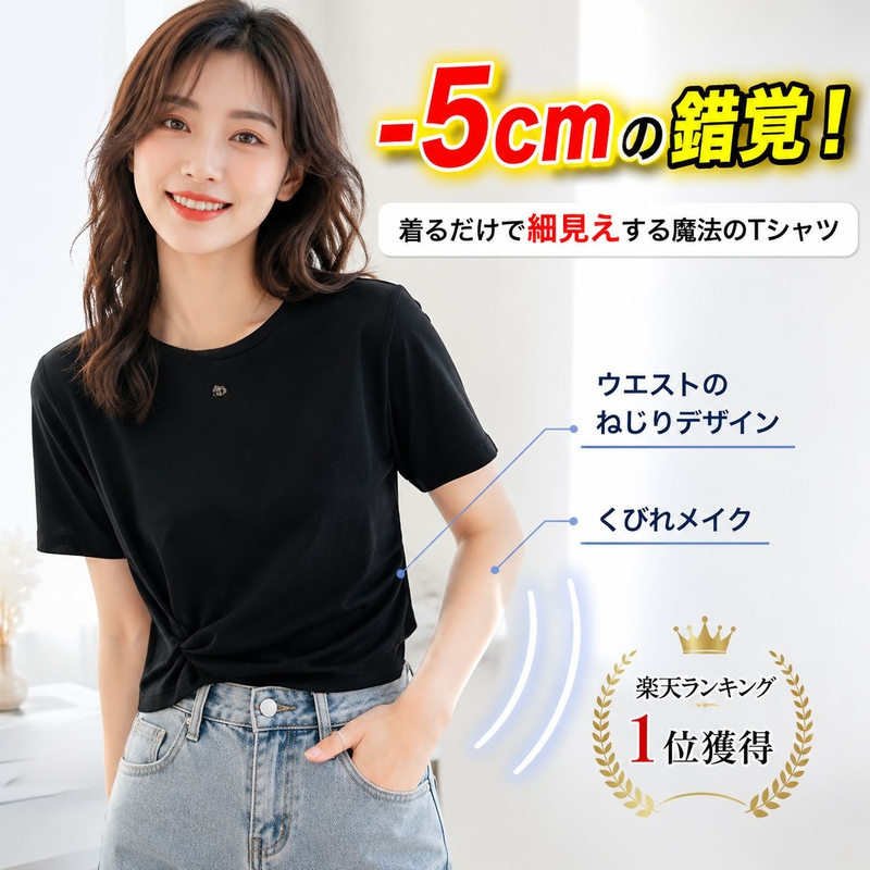 女性用コットン半袖Tシャツ