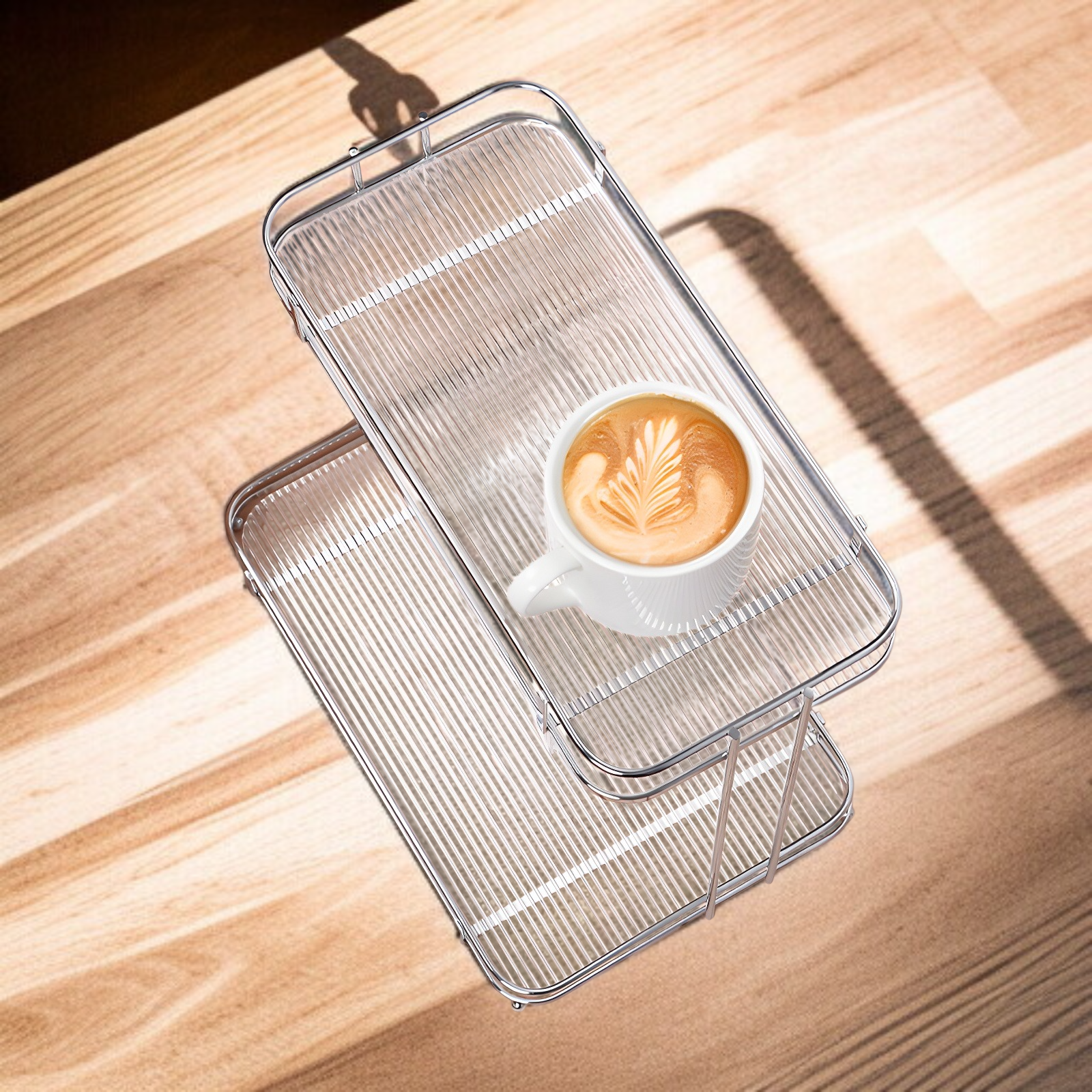 デスクトップ収納ラックドレッシングテーブル化粧品香水収納カップラックバスルームバスルーム多層アクリル収納ラック