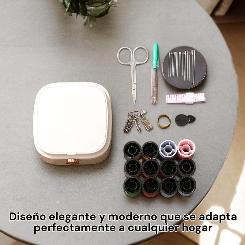 Organizador de costura doméstica con cierre magnético y diseño elegante