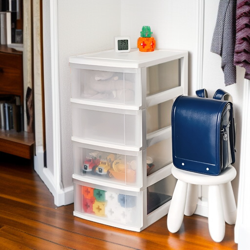 Caja de almacenamiento de plástico con cajones transparente para zapatos y ropa interior