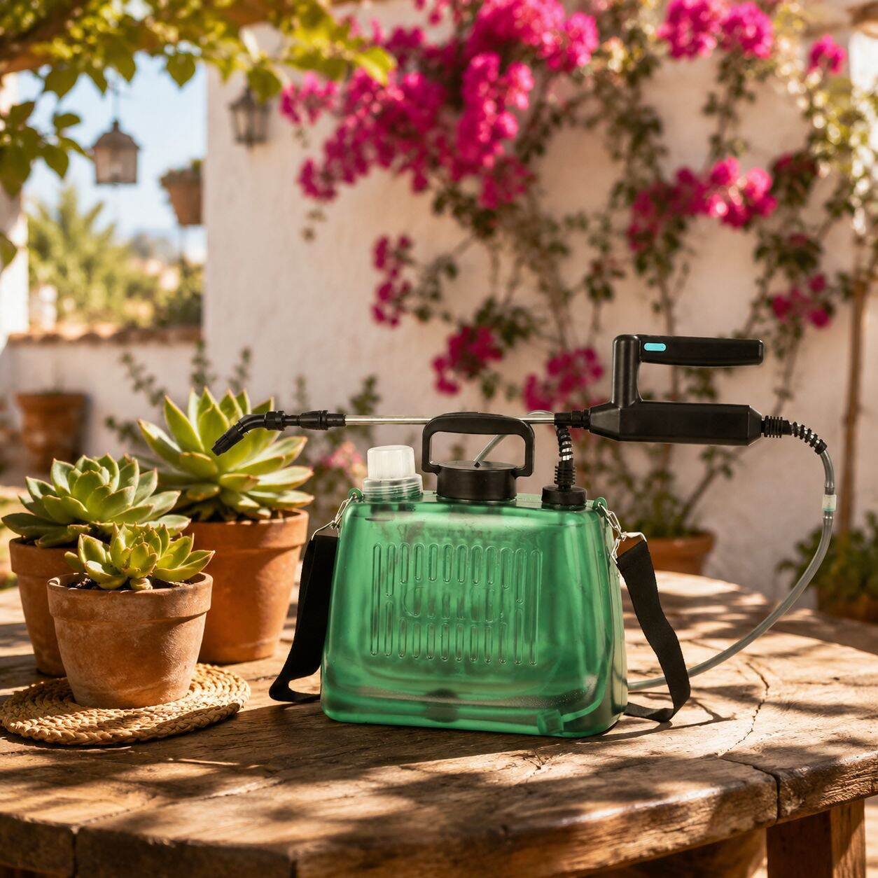 Pulverizador pequeño con batería de litio, rociador automático para jardinería doméstica
