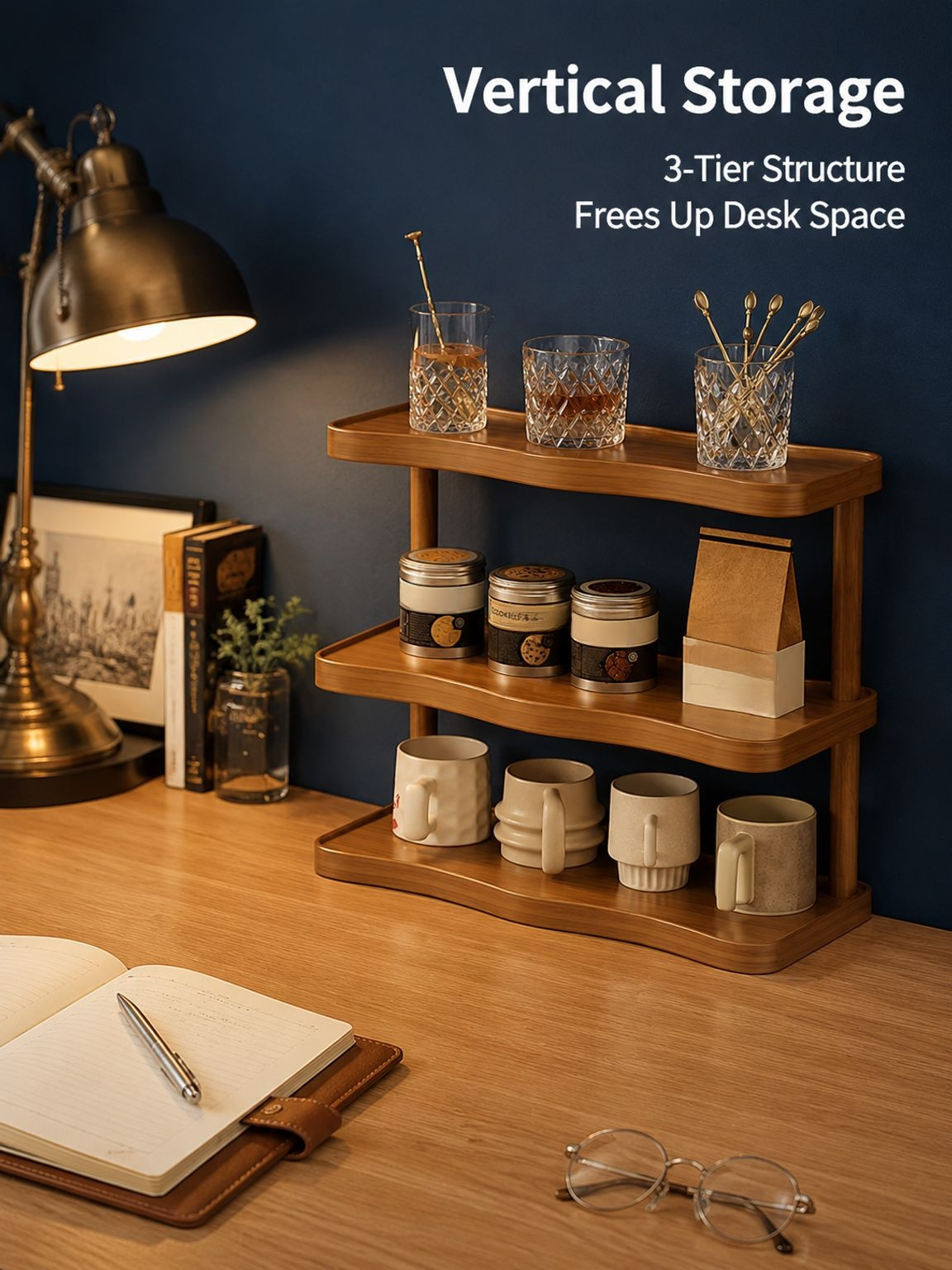 Retro Wavy Mug & Display Rack