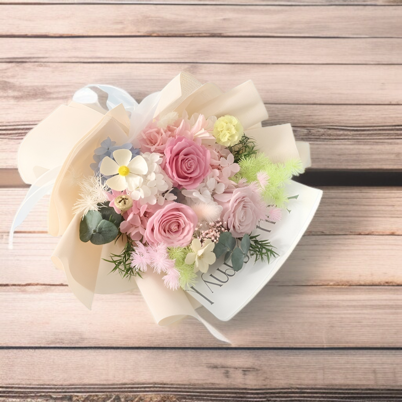 プリザーブドフラワーブーケ ギフトボックス 七夕・恋人・誕生日用 ローズ 完成品 卸売